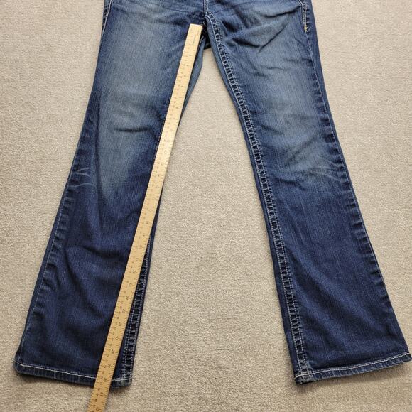 Ariat Real Denim Women’s Jeans 29R Vintage Blue Flare Bootcut Western Style - Picture 7 of 12